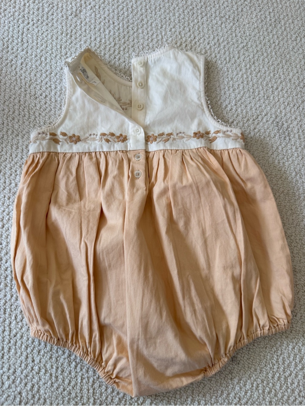 Apolina Baby Clara Bubble in Cream Peach Yogurt - Picture 4 of 5
